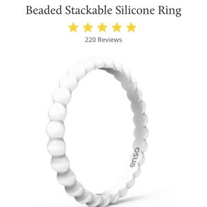 Enso Beaded Stackable Silicon Ring